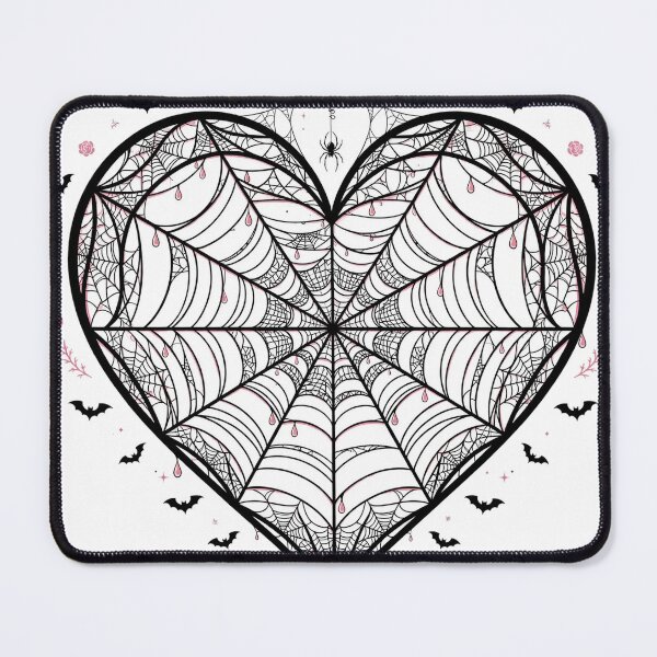 Item preview, Spiderweb Heart Shirt — Gothic Halloween Tee designed and sold by unthinkabletees.