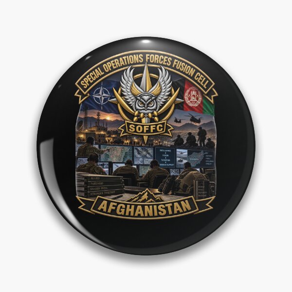 Item preview, Special Operations Forces - Fusion Cell - SOFFC - Banners - Afghanistan - with Scene - 3D - Enhanced designed and sold by Military Insignia Products.
