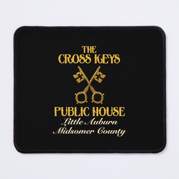Item preview, The CROSS KEYS Public House (on Black) designed and sold by PawsitiveMum3.
