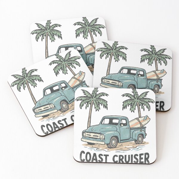 Item preview, Surf Pickup Truck Coast Cruiser designed and sold by Chillo tees.