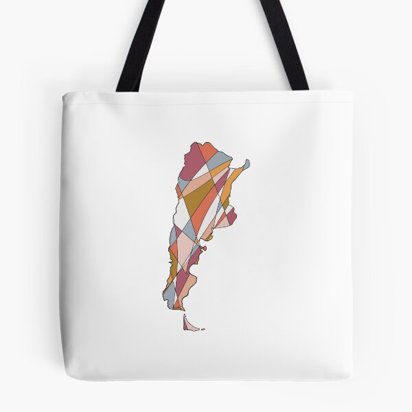 Item preview, Beige & Blue Shard Argentina Map - Colourful Provinces Line Art designed and sold by iampaulmorris.