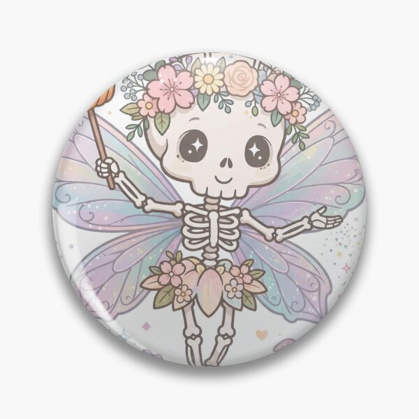 Item preview, Skeleton Fairy Shirt — Cute Pastel Halloween Tee designed and sold by unthinkabletees.