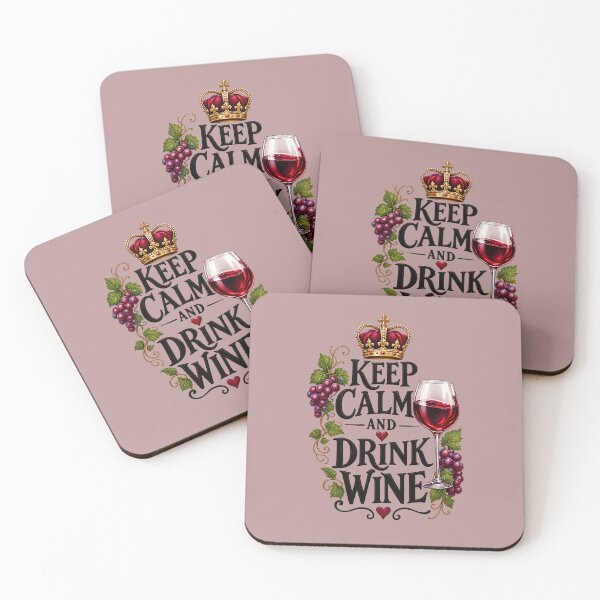 Item preview, Keep Calm and Drink Wine designed and sold by AnnaW1996.