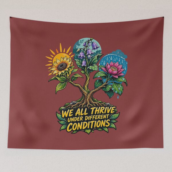 Item preview, We All Thrive Under Different Conditions. designed and sold by Endless7Art.