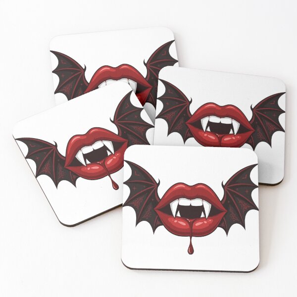 Item preview, Vampire Lips Shirt — Gothic Halloween Fang Tee designed and sold by unthinkabletees.