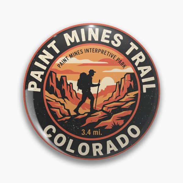 Item preview, Paint Mines Colorado Vintage Hiking designed and sold by Digital Art Works  Hub.