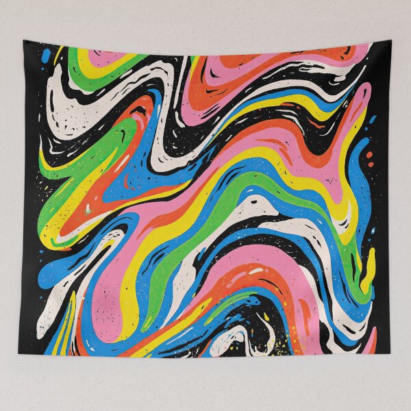 Item preview, Psychedelic Color Wave designed and sold by folskullyz.