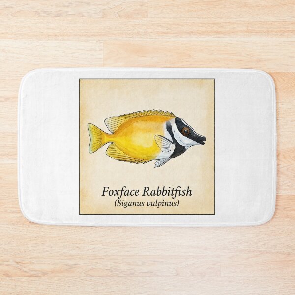 Item preview, Foxface Rabbitfish Vintage Naturalist Illustration designed and sold by KenworksDigital.
