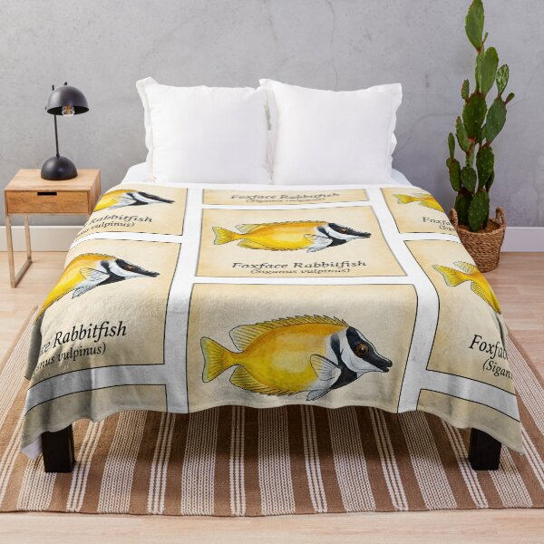 Item preview, Foxface Rabbitfish Vintage Naturalist Illustration designed and sold by KenworksDigital.
