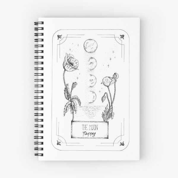 Item preview, The Moon — Poppy | Poisonous Plants Tarot designed and sold by HerbariumNoctur.
