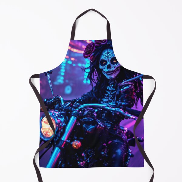 Item preview, Sugar Skull Zombie Biker Lady designed and sold by TheDarkWardrobe.