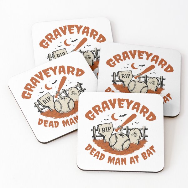 Item preview, Graveyard Dead Man at Bat Halloween Baseball designed and sold by MASMUS27.
