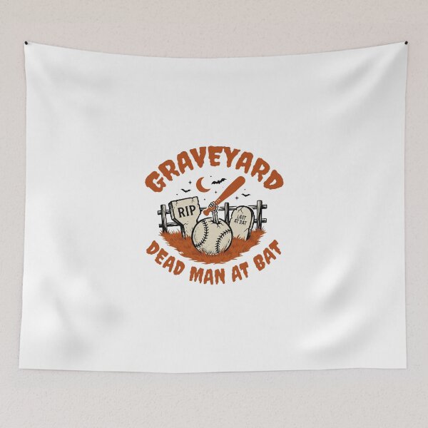 Item preview, Graveyard Dead Man at Bat Halloween Baseball designed and sold by MASMUS27.