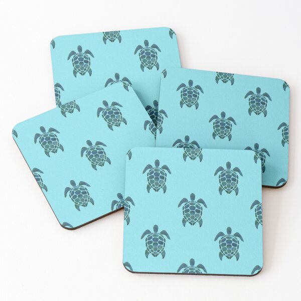 Item preview, Turtles pattern light blue designed and sold by Ana Gorozpe.