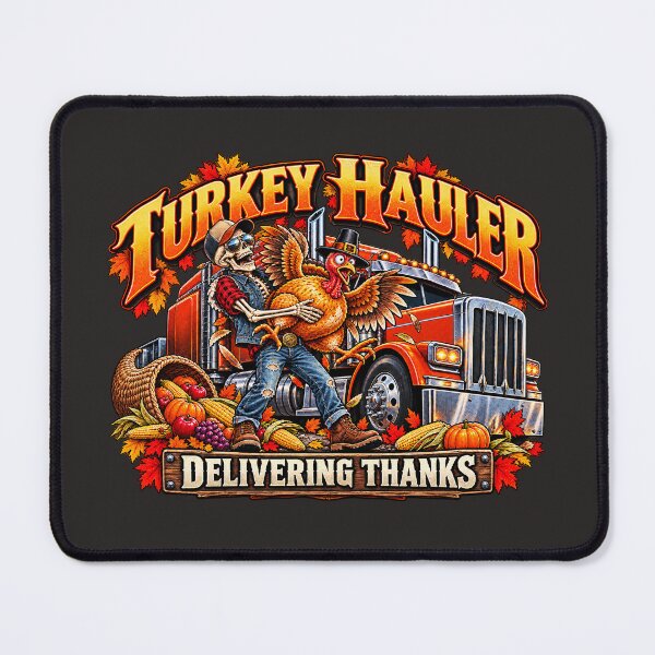 Item preview, Thanksgiving Skeleton Trucker - Turkey Hauler designed and sold by NomadForge.