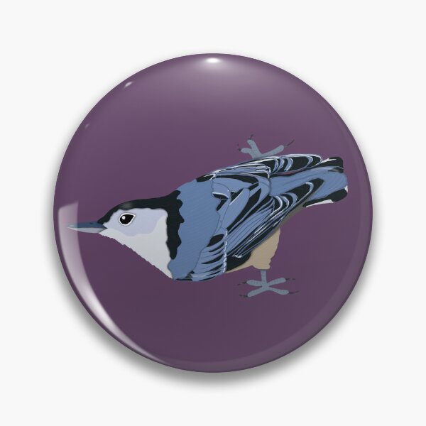 Item preview, White Breasted Nuthatch Climbing designed and sold by BDBirds.