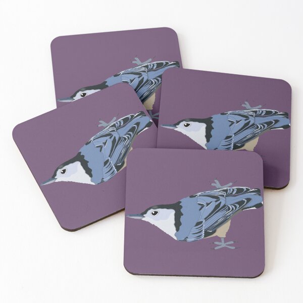 Item preview, White Breasted Nuthatch Climbing designed and sold by BDBirds.