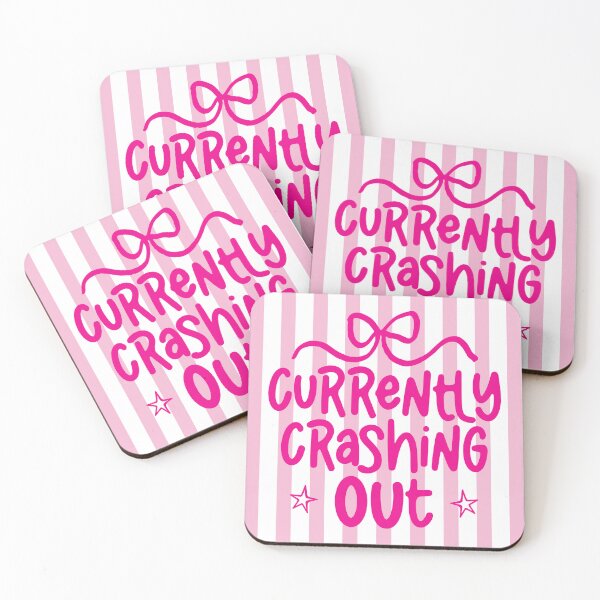 Item preview, Currently Crashing Out Funny Burnout Quote designed and sold by LASTIQUE-dd.