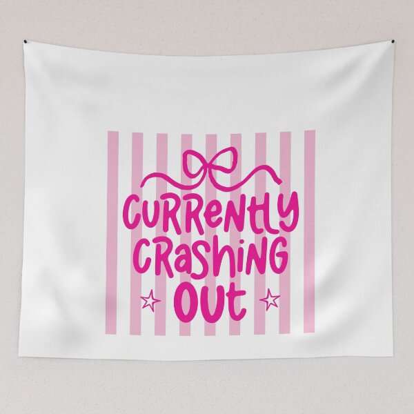 Item preview, Currently Crashing Out Funny Burnout Quote designed and sold by LASTIQUE-dd.