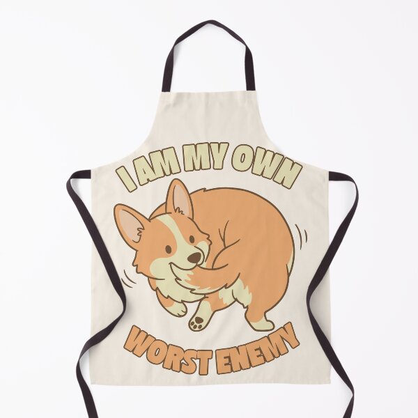 Item preview, Funny Dog Chasing Its Own Tail - I Am My Own Worst Enemy designed and sold by legendaryskins.