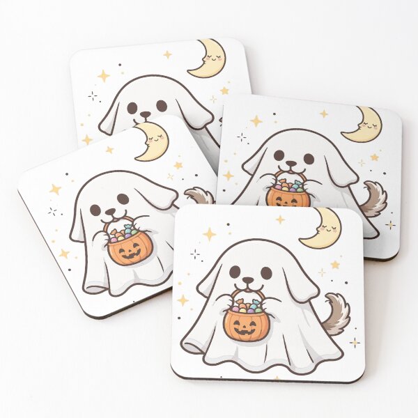 Item preview, Ghost Dog Shirt — Cute Spooky Puppy Halloween Tee designed and sold by unthinkabletees.