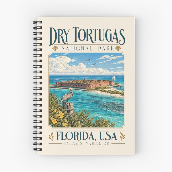 Item preview, Dry Tortugas National Park, Florida, USA [Vintage Illustration] designed and sold by elektronen.