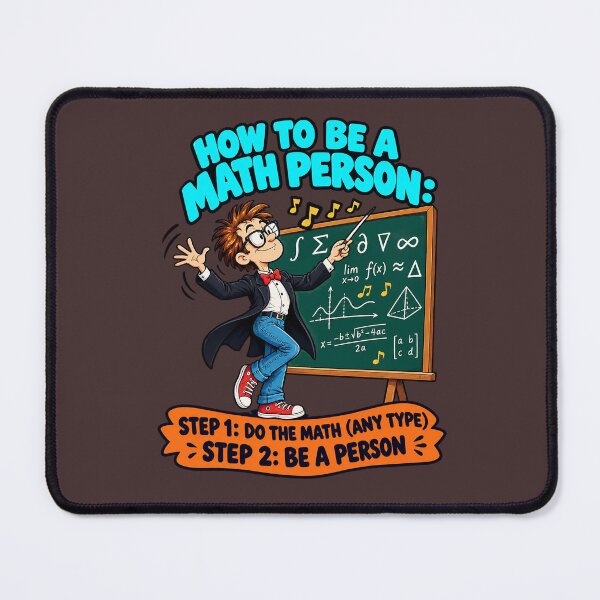 Item preview, How to Be a Math Person, Funny Math Teacher. designed and sold by Endless7Art.