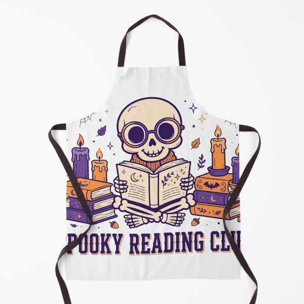 Item preview, Spooky Reading Club Shirt — Bookish Halloween Skeleton Tee designed and sold by unthinkabletees.