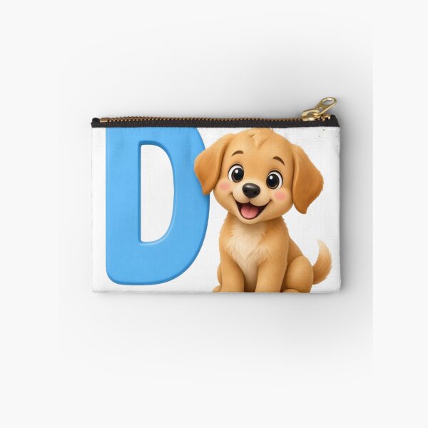 Item preview, Cute Cartoon Letter D, Dog – Kids Alphabet Design designed and sold by allgrabs.