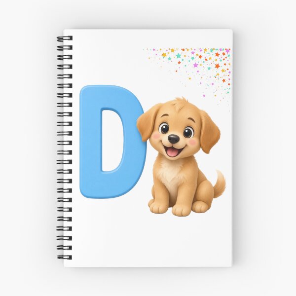 Item preview, Cute Cartoon Letter D, Dog – Kids Alphabet Design designed and sold by allgrabs.