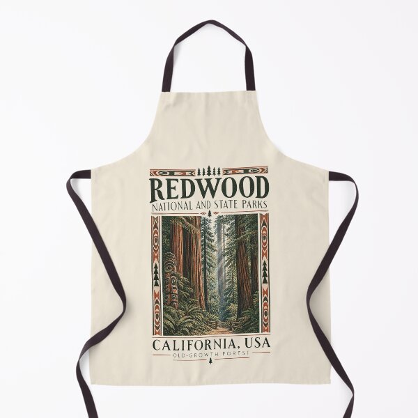 Item preview, Redwood National and State Parks, California, USA [Vintage Illustration] designed and sold by elektronen.