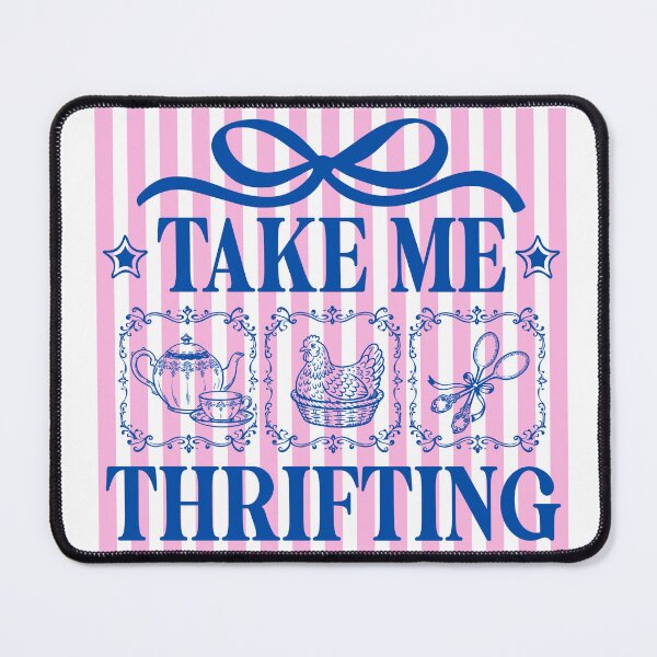 Item preview, Take Me Thrifting Vintage Shopping Bow Design designed and sold by LASTIQUE-dd.