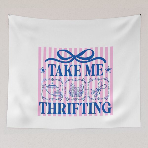 Item preview, Take Me Thrifting Vintage Shopping Bow Design designed and sold by LASTIQUE-dd.