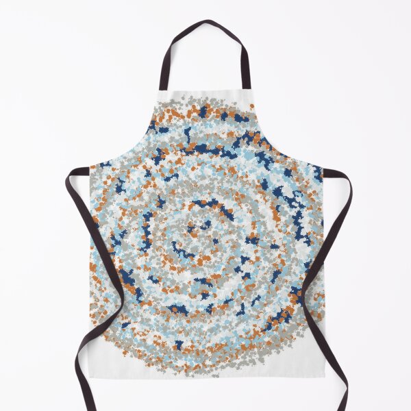 Item preview, Navy & Orange Flow Spiral No. 1 - Dotted Spiral Art designed and sold by iampaulmorris.