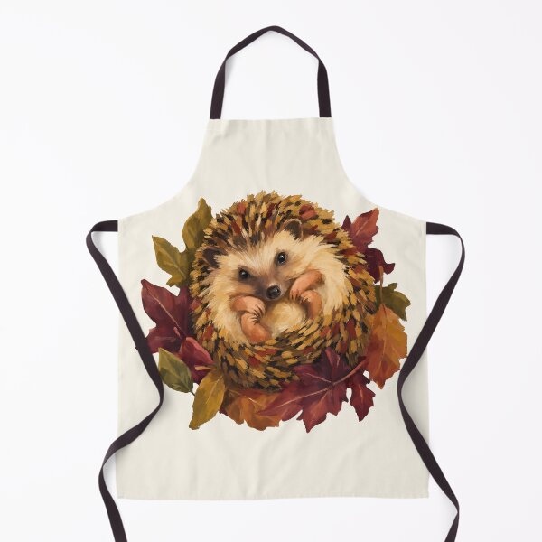 Item preview, Cute Baby Autumn Hedgehog Curled in Fall Leaves designed and sold by Little-Miracle.