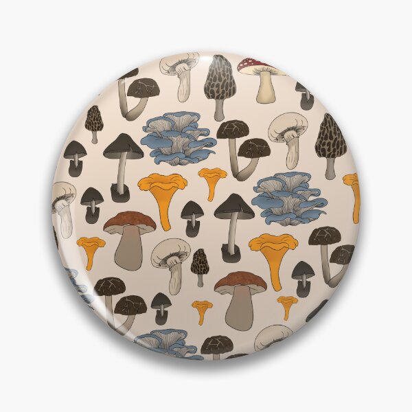 Item preview, Beige mushroom pattern designed and sold by Designsbyleahhh.