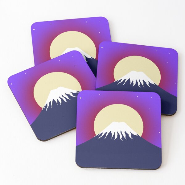 Item preview, Mount Fuji under Big Full Moon designed and sold by ArtisticJump.