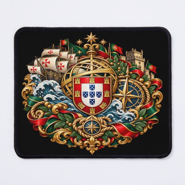 Item preview, Portuguese Maritime Heritage Emblem – Explorer Crest designed and sold by TroviTutto.