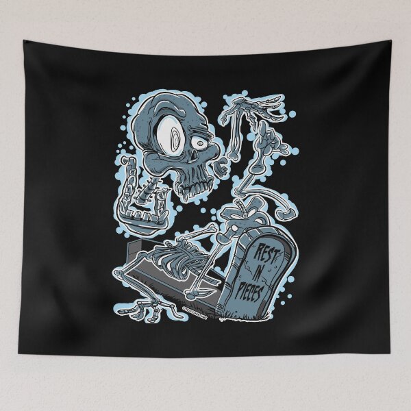 Item preview, Skeleton, Rest in Pieces, Halloween designed and sold by eShirtLabs.