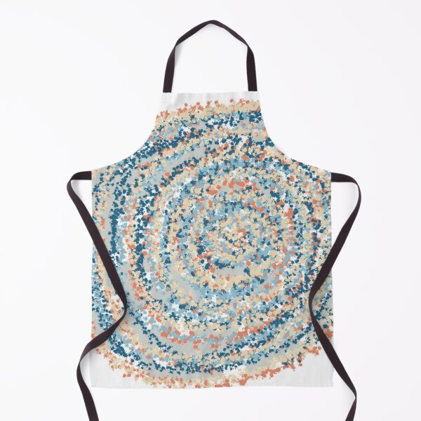 Item preview, Blue & Peach Flow Spiral No. 6 - Dotted Spiral Art designed and sold by iampaulmorris.