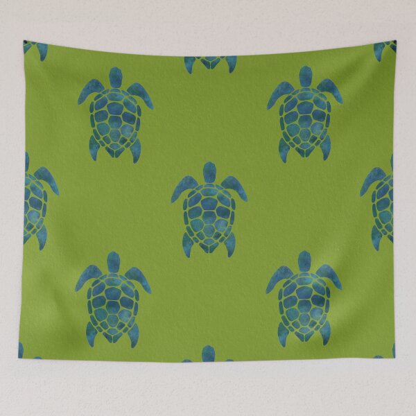 Item preview, Turtles pattern green designed and sold by Ana Gorozpe.