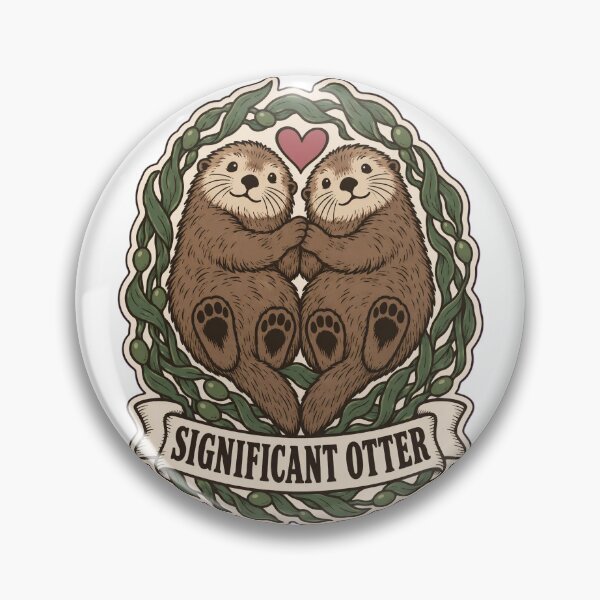 Item preview, Significant Otters Sea Otter Couple | Cute Otter Valentines Anniversary Gift designed and sold by StickyGuys.