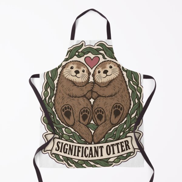 Item preview, Significant Otters Sea Otter Couple | Cute Otter Valentines Anniversary Gift designed and sold by StickyGuys.