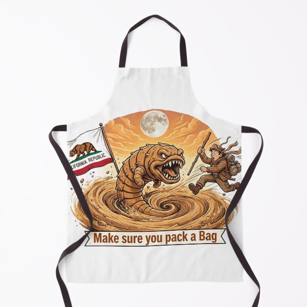 Item preview, California Sandworm Adventure Funny Travel Art designed and sold by CozyandBright91.