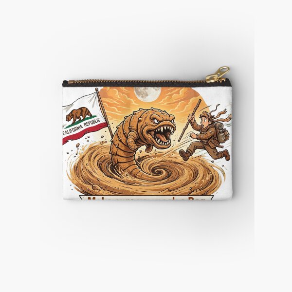 Item preview, California Sandworm Adventure Funny Travel Art designed and sold by CozyandBright91.