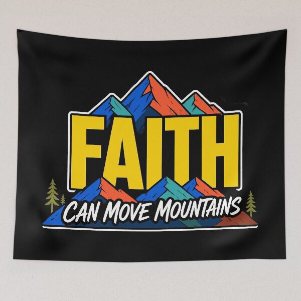 Item preview, Matthew 17:20 Faith Can Move Mountains designed and sold by plushism.