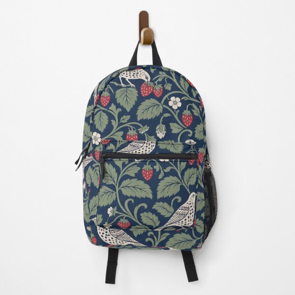 Item preview, Strawberry Thief Songbird Seamless Pattern | Arts and Crafts Thrush and Berries designed and sold by StickyGuys.