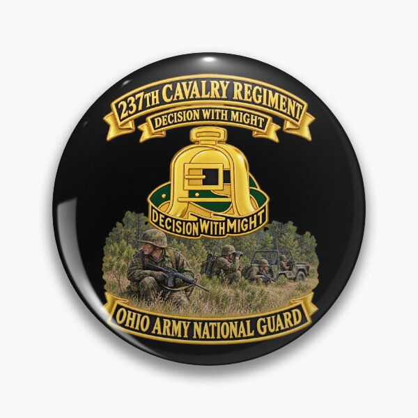 Item preview, Army - 237th Cavalry Insignia - DUI - Banners - Ohio Army National Guard - w Scene - 3D - Enhanced designed and sold by Military Insignia Products.