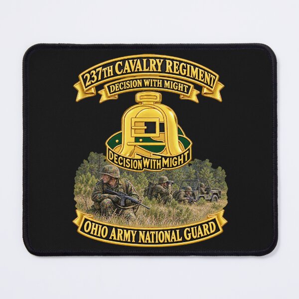 Item preview, Army - 237th Cavalry Insignia - DUI - Banners - Ohio Army National Guard - w Scene - 3D - Enhanced designed and sold by Military Insignia Products.