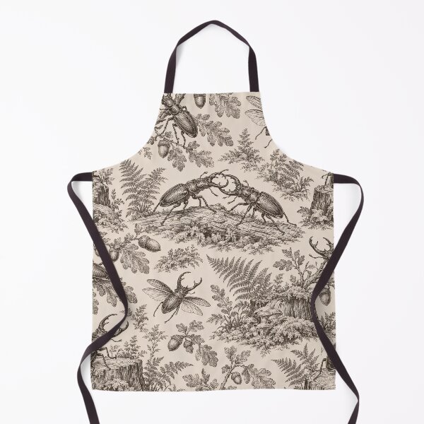 Item preview, Stag Beetle Toile Seamless Pattern | Vintage Entomology Insect Toile de Jouy designed and sold by StickyGuys.